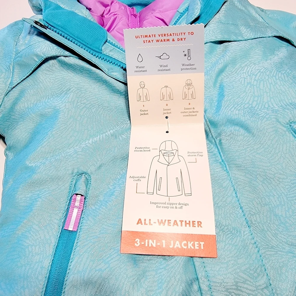 💥SALE TODAY💥Cat and Jack baby girl  3-IN-1 Jacket